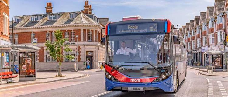 Morebus m2 travels through Poole