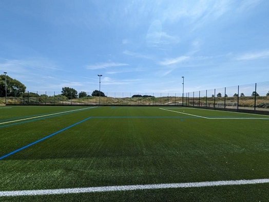 Resurfaced pitch at 2Riversmeet